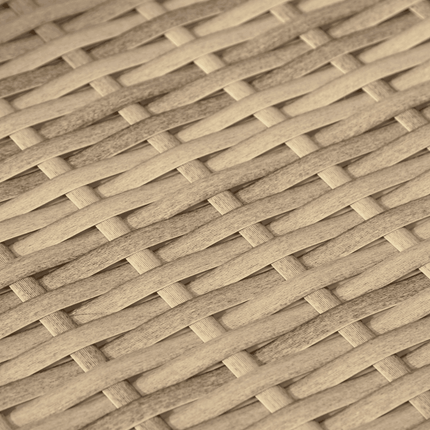 sofasæt til haven 7 dele med hynder polyrattan beige