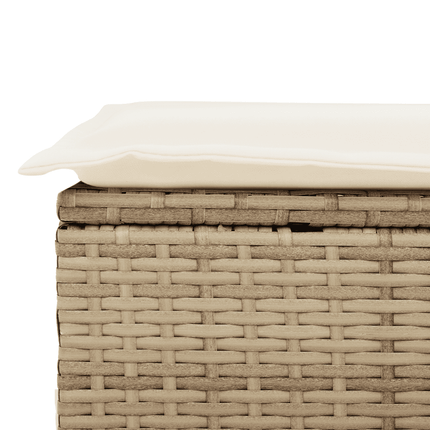 sofasæt til haven 14 dele med hynder polyrattan beige
