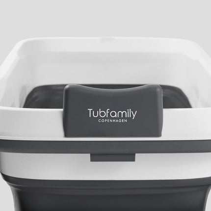 Tubfamily - Special edition foldebadekar til voksne med låg, digital termometer og fodmassage - 150cm/Grå XL. - Badeshop