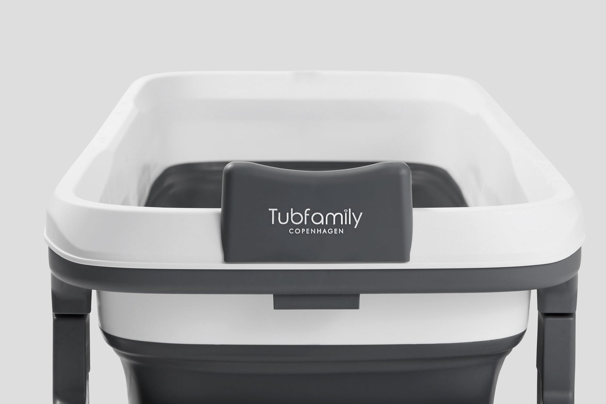 Tubfamily - Special edition foldebadekar til voksne med låg, digital termometer og fodmassage - 150cm/Grå XL. - Badeshop