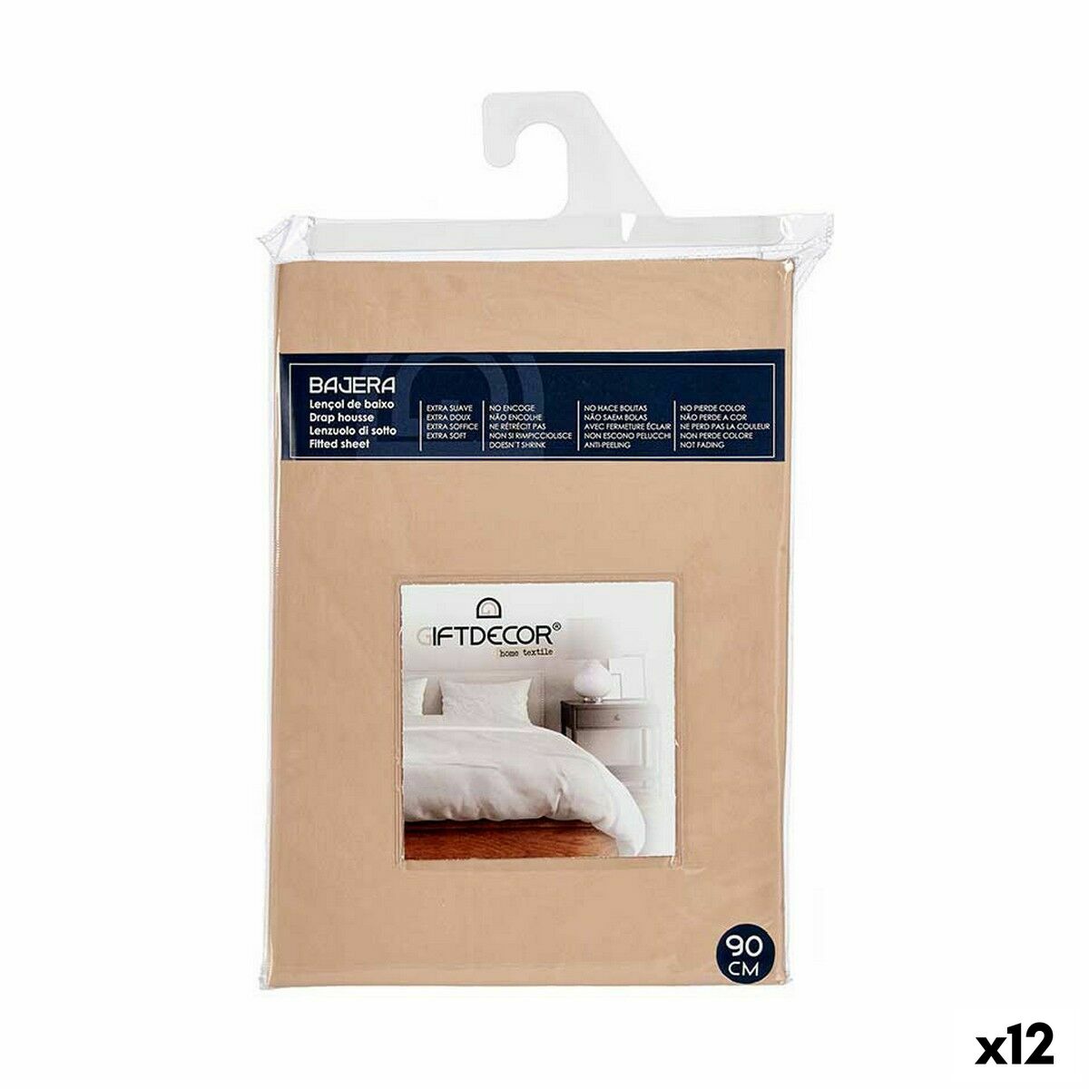 bundplastik Gift Decor Beige 90 cm (12 enheder) billede
