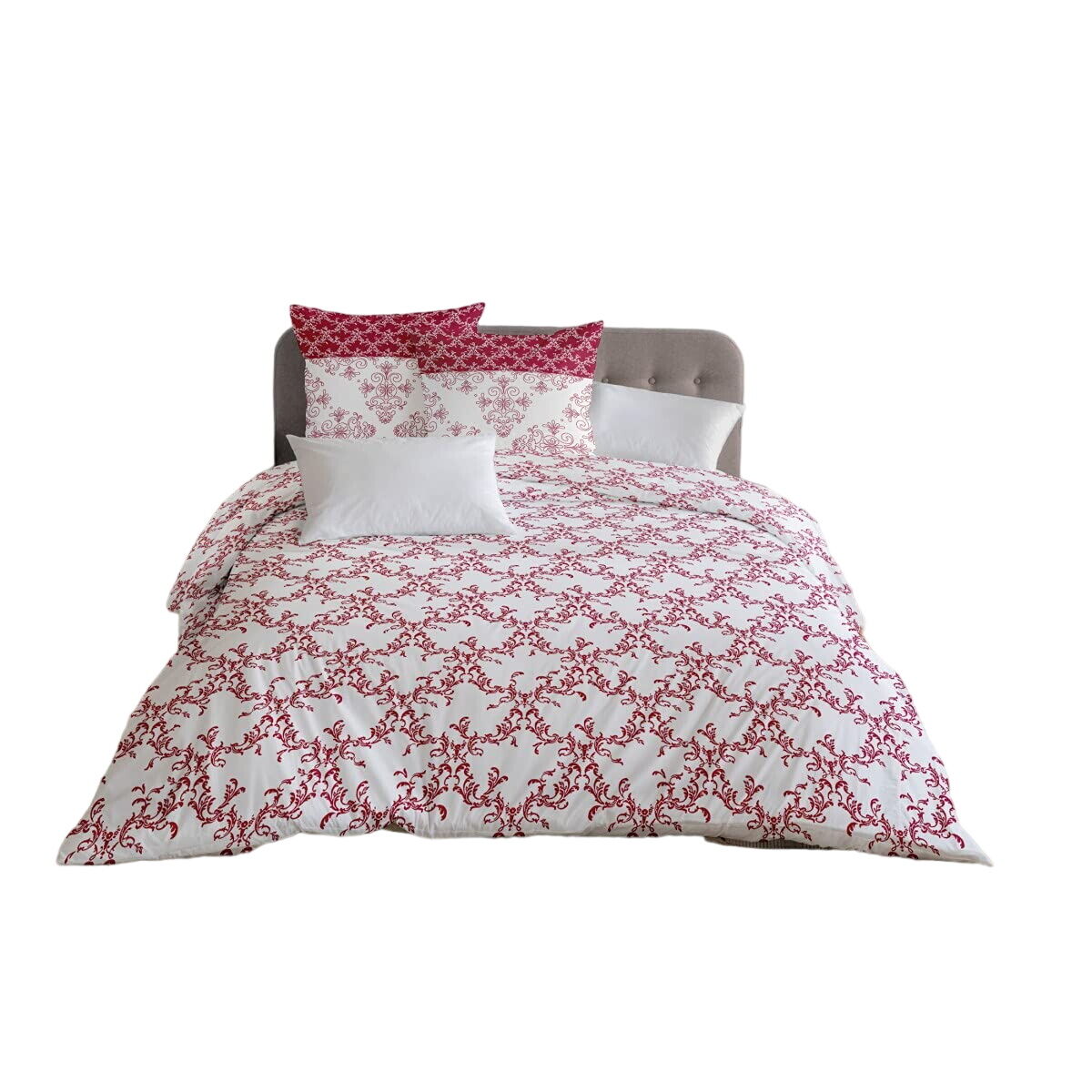 Dynebetræk sæt HOME LINGE PASSION Hvid Bourgogne 220 x 240 cm 3 Dele