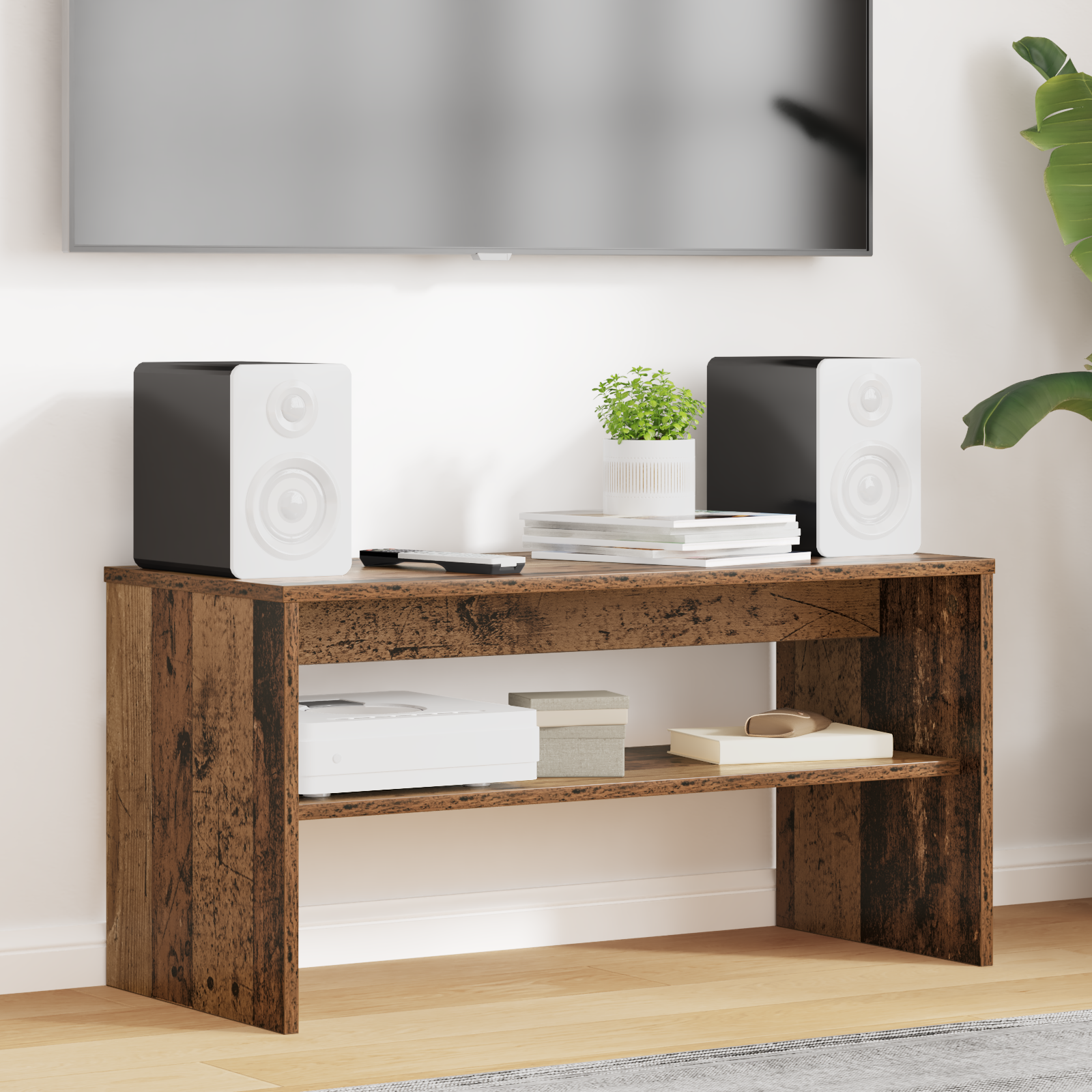 TV-skab Gammelt træ 80 x 35 x 40 cm Konstrueret træ