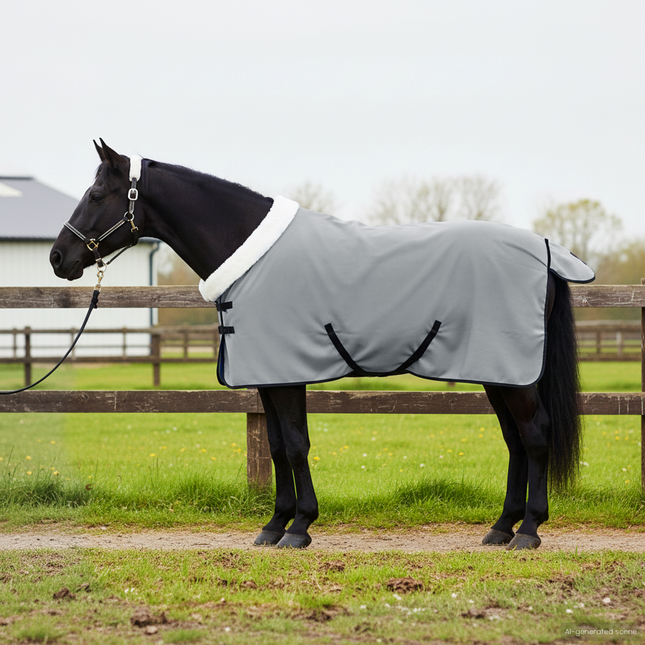Hestetæppe Mørkegrøn 115 cm Polar fleece