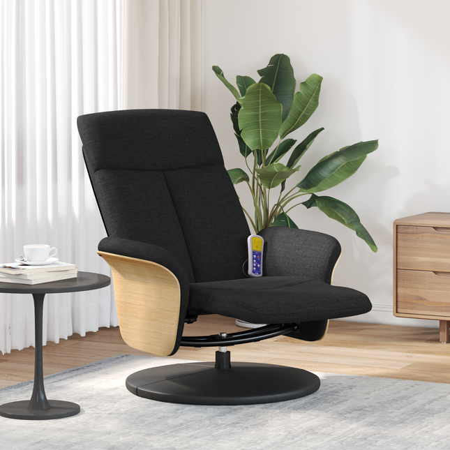 Massage Lænestol Sort 79 x 87 x 104,5 cm Stof