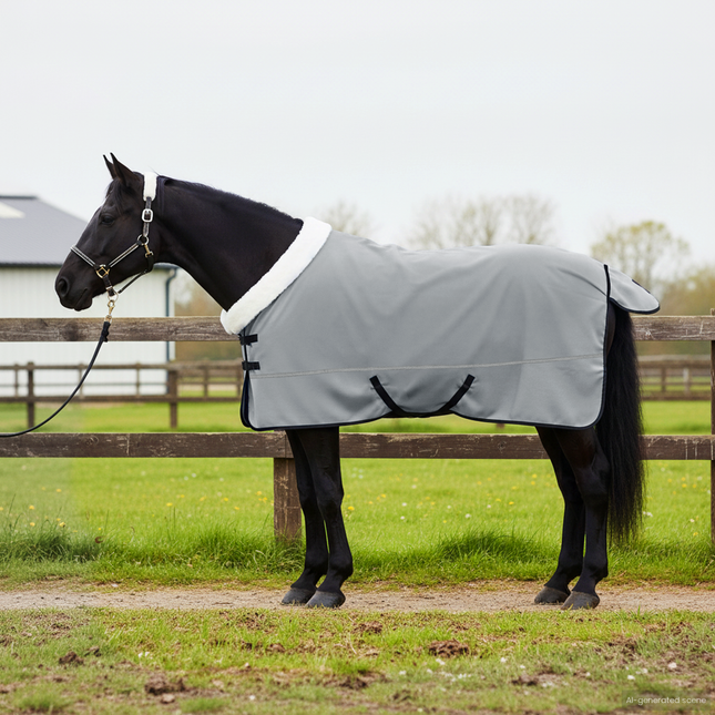 Hestetæppe Mørkegrøn 145 cm Polar fleece