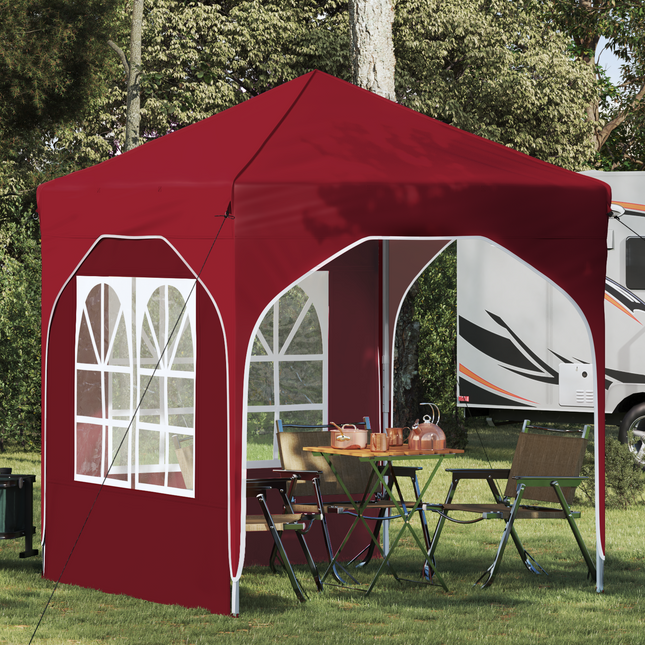 Pop-up Festtelt 192 x 192 x 245 cm Bordeaux