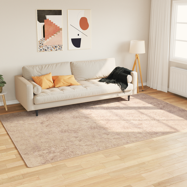 Tæppe Runner MARSA Beige 150 x 230 cm Polyester og PVC