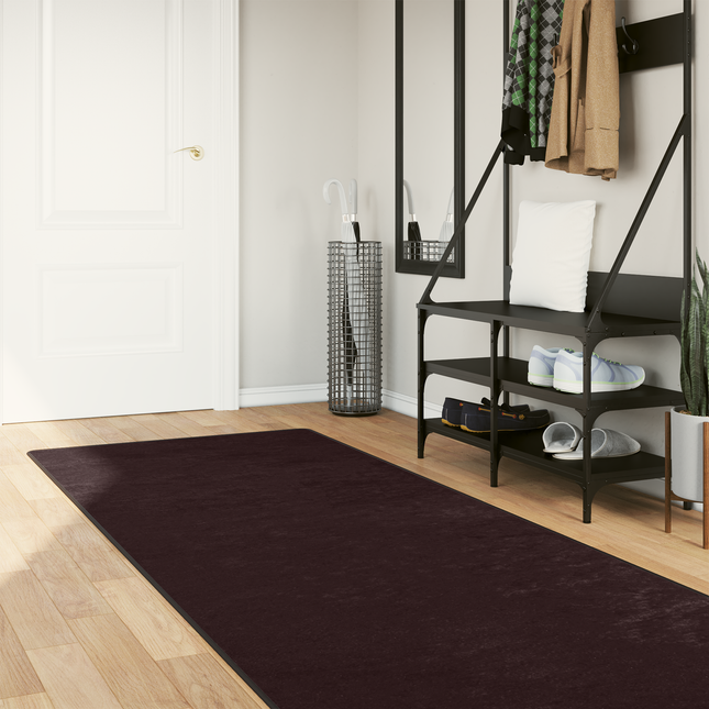 Tæppe Runner MARSA Antracit 100 x 400 cm Polyester og PVC