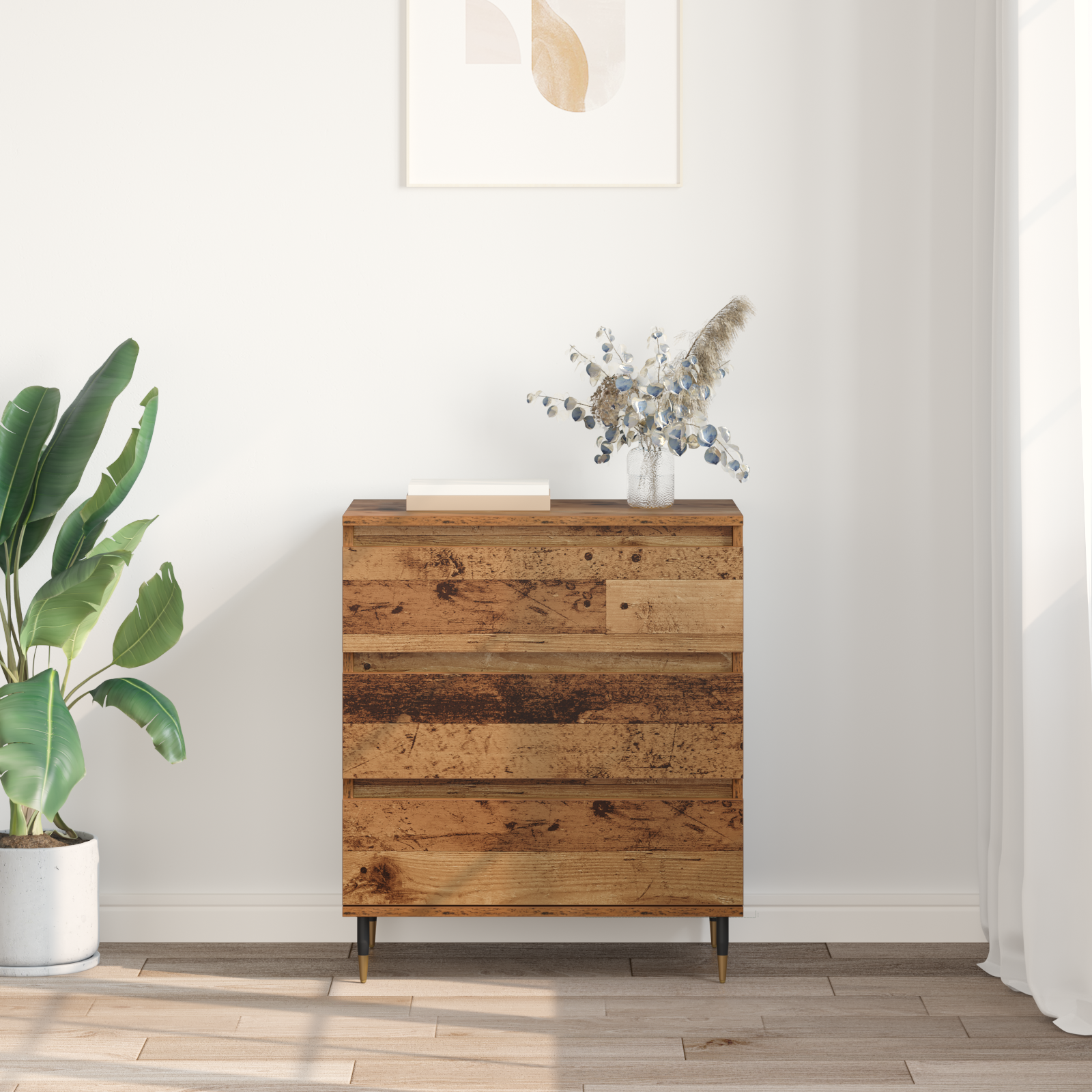 Sideboard Gammelt træ 60 x 35 x 70 cm Konstrueret træ