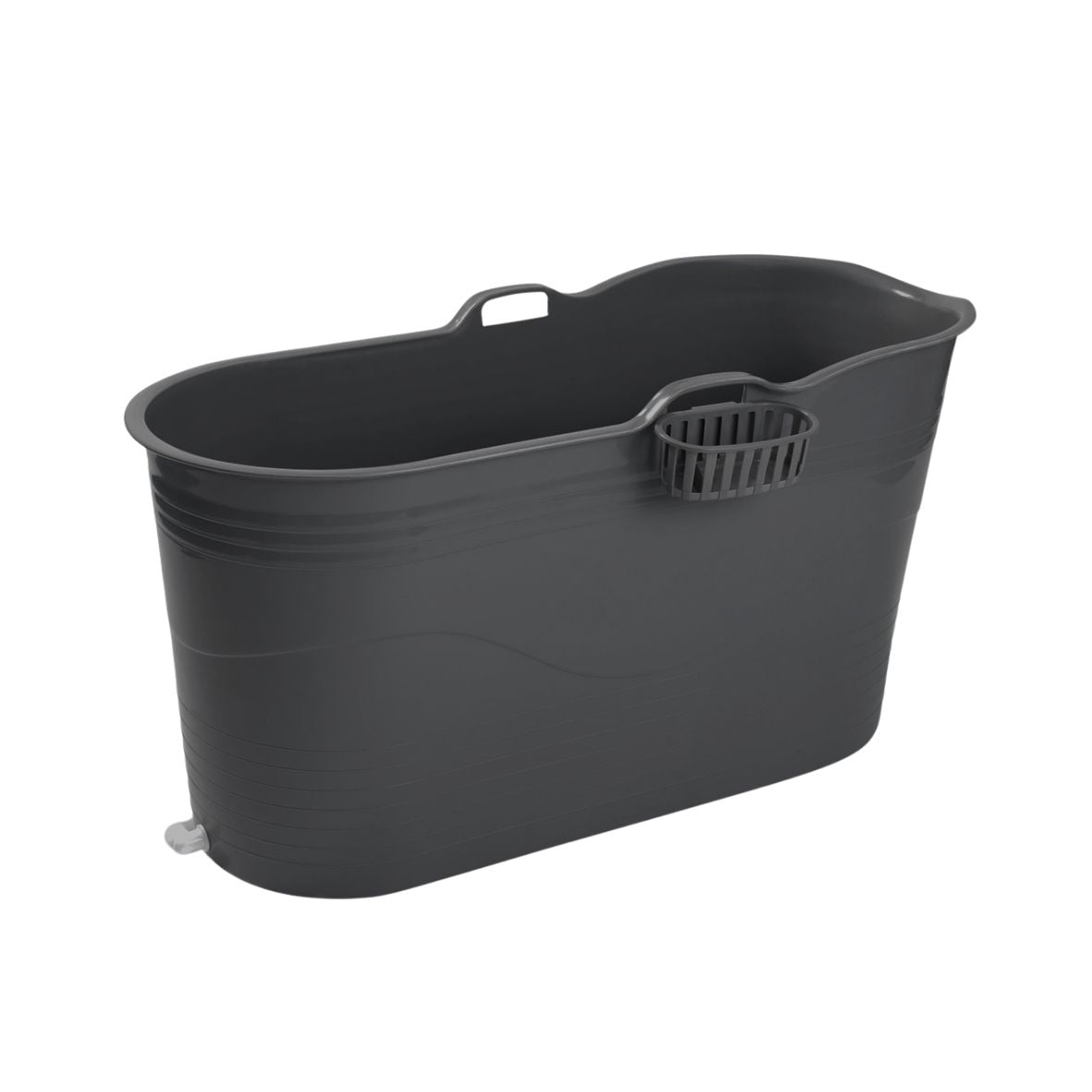 Tubfamily XL badebalje til voksne - Mørkegrå - Ekstra kraftig plast og forbedret siddekomfort - Tubfamily®