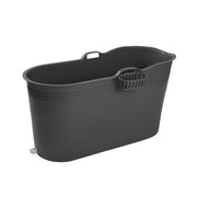 Tubfamily XL badebalje til voksne - Mørkegrå - Ekstra kraftig plast og forbedret siddekomfort - Tubfamily®