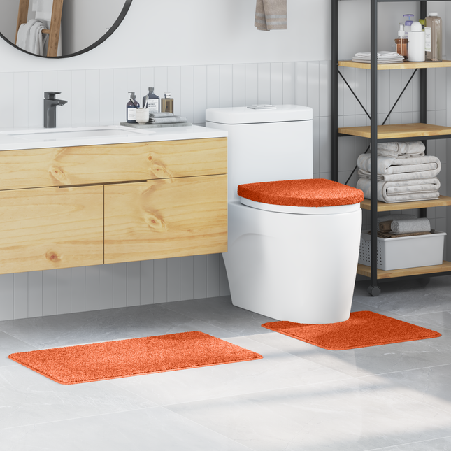 Anti-skid badevægs måttesæt 3 pcs Orange PP