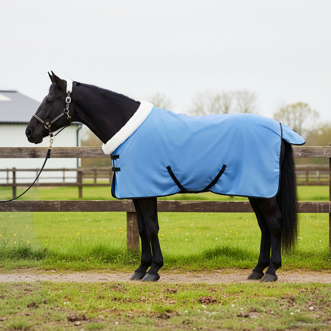 Hestetæppe Fuldt aqua 115 cm Polar fleece