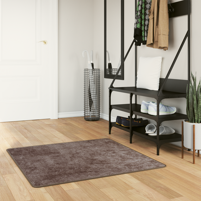 Tæppe Runner MARSA Grå 100 x 100 cm Polyester og PVC