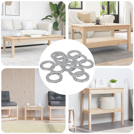 Skiver 52941 pcs Sølv Jern