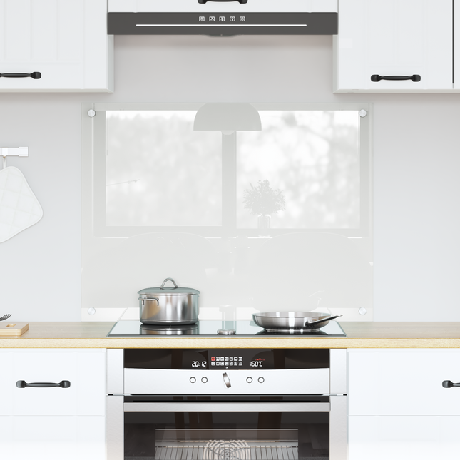 Køkkenbacksplash Transparent 80 x 60 cm hærdet glas