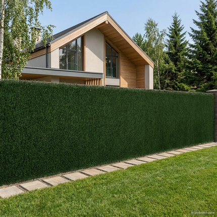 Kunstigt hegn Mørkegrøn 1 x 6 m PVC og Stål