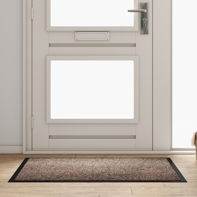 Dørmåtte Beige 60 x 40 x 1.2 cm Teddy Stof