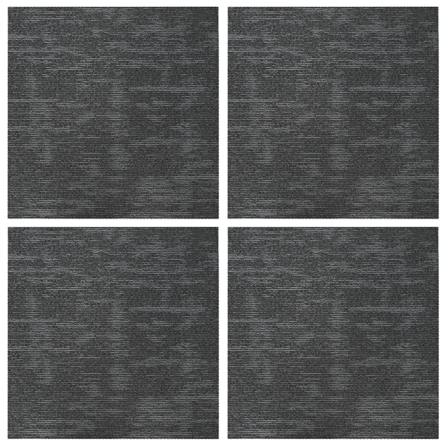 Tæppeflise Kulfra 50 x 50 cm 4 pcs PP og Bitumen