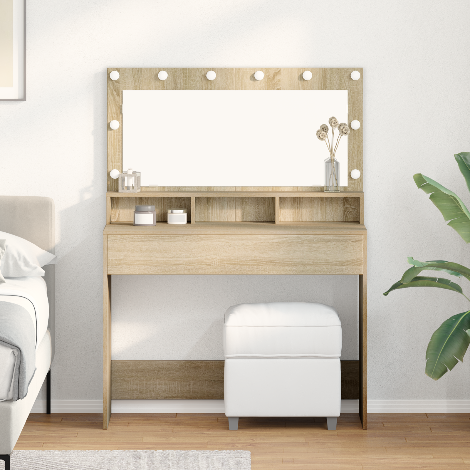 Klædeskab med hylde Sonoma eg 100 x 41 x 135 cm Konstrueret træ