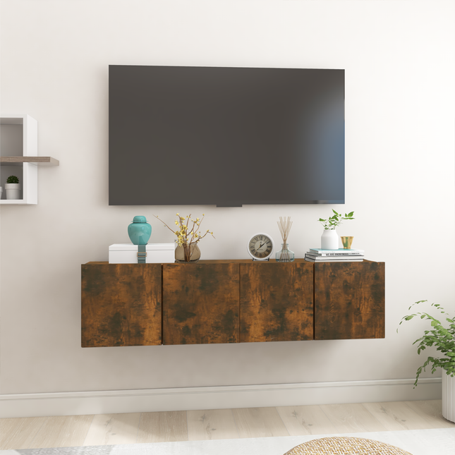 | TV-møbelsæt | 2 pcs Brun 60 x 30 x 30 cm Konstrueret træ