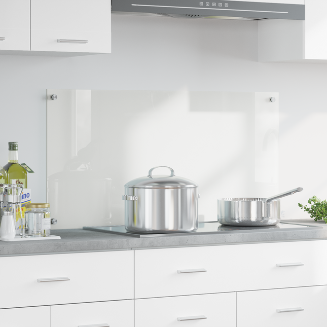 Køkkenbacksplash Transparent 100 x 50 cm hærdet glas