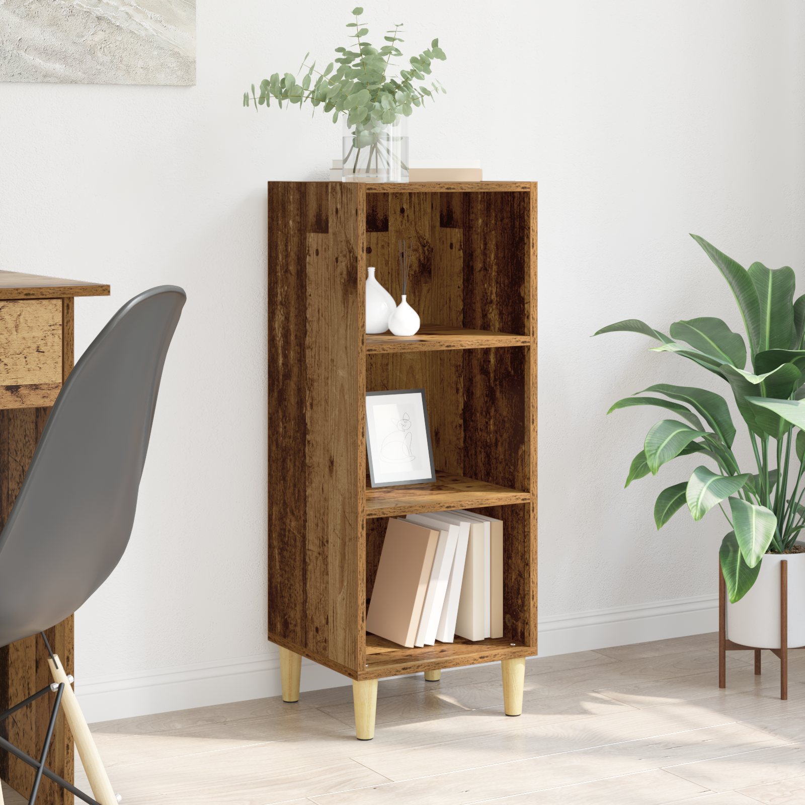 Sideboard Gammelt træ 34,5 x 32,5 x 90 cm Konstrueret træ