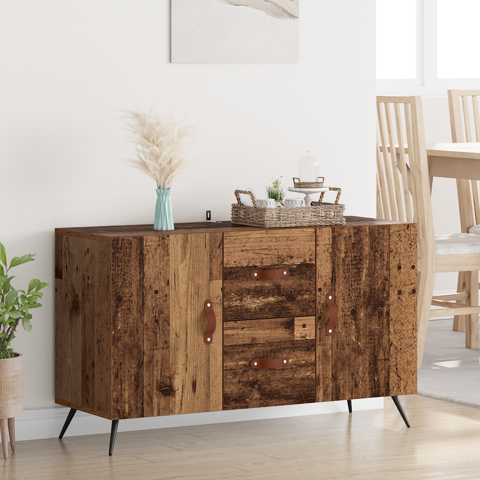 Sideboard Gammelt træ 100 x 36 x 60 cm Konstrueret træ