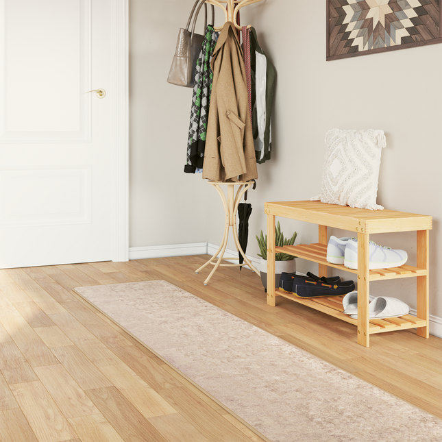Tæppe Runner MARSA Beige 50 x 300 cm Polyester og PVC