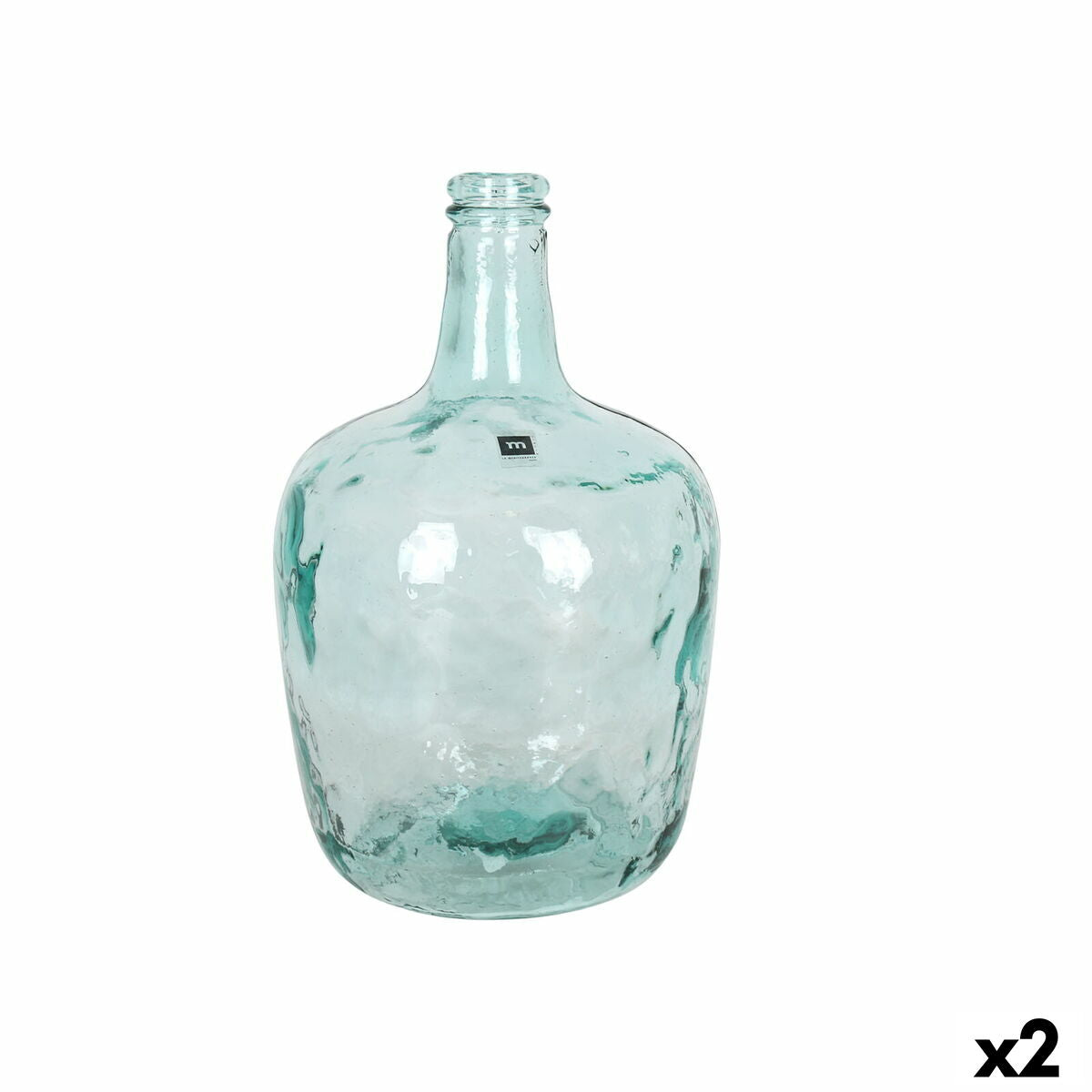 Dekorativ beholder La Mediterránea Apple Glas Ø 23 x 36,8 cm - 2STK.
