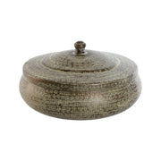 Dekorativ boks Home ESPRIT Grøn Aluminium 42 x 42 x 23 cm