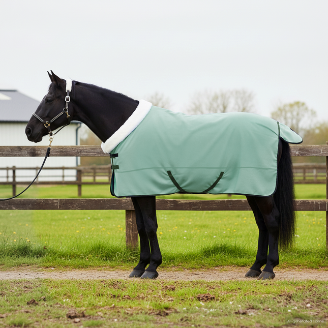 Hestetæppe Mørkegrøn 145 cm Polar fleece
