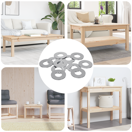Skiver 11842 pcs Sølv Jern
