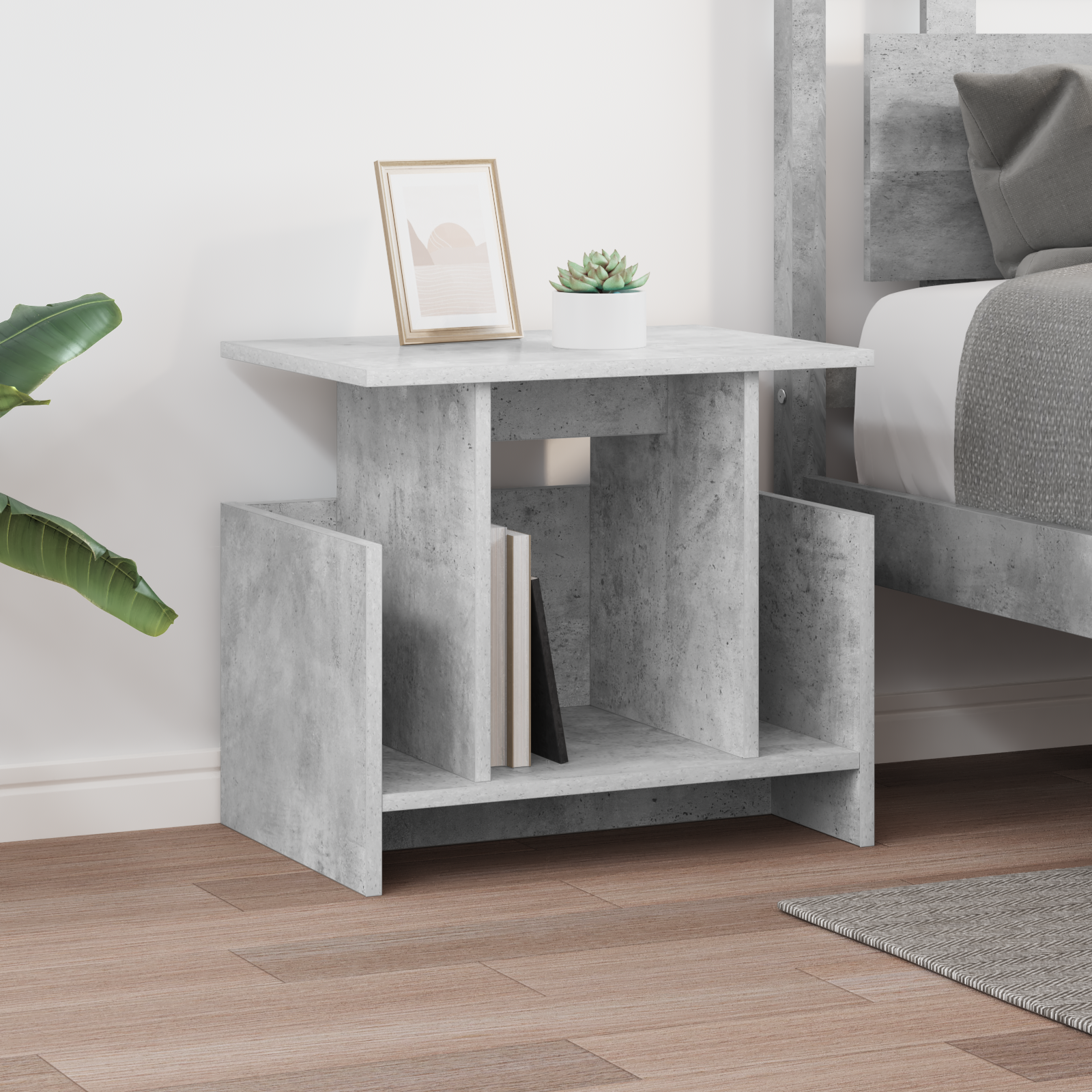 TV-bord Beton Grå 50 x 35 x 45 cm Konstrueret træ