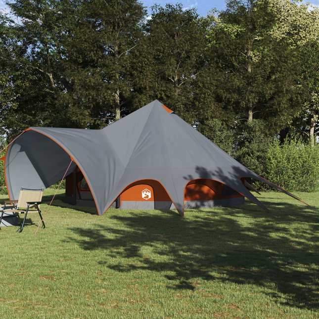 Teepee Telt til 9 personer Grå og orange 502 x 502 x 297 cm
