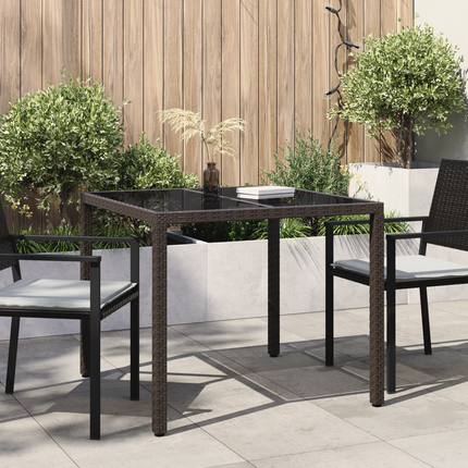 Havemøbel Bord Brun 90 x 90 x 75 cm polyrattan