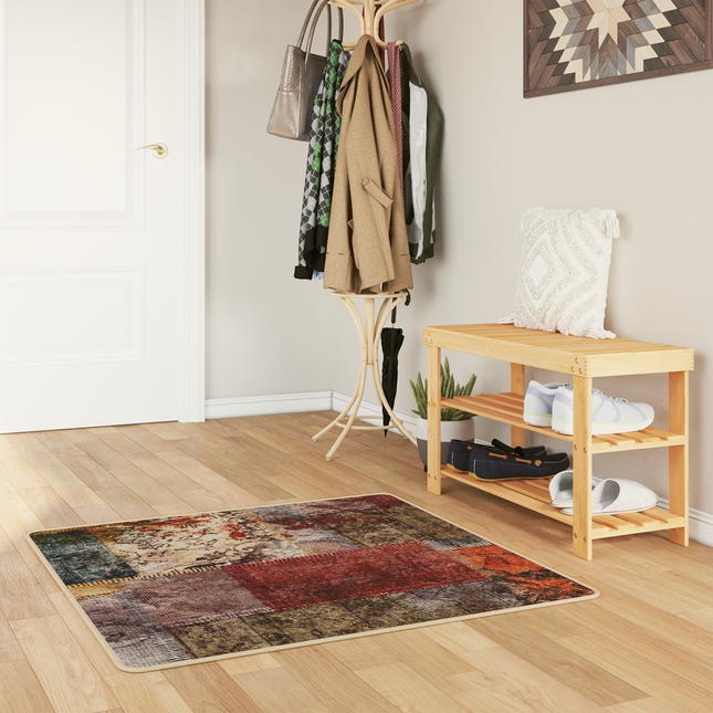 Tæppe Runner MARSA Flerfarvet 100 x 100 cm Polyester og PVC