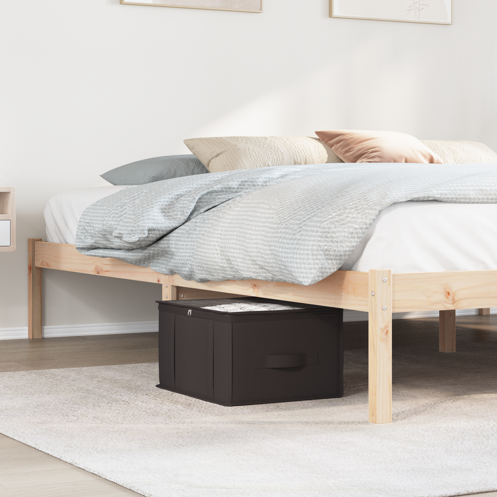 Opbevaringsboks med gennemsigtigt topvindue 6 pcs Antracit