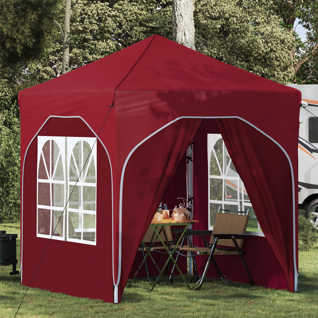 Pop-up Festtelt 192 x 192 x 245 cm Bordeaux