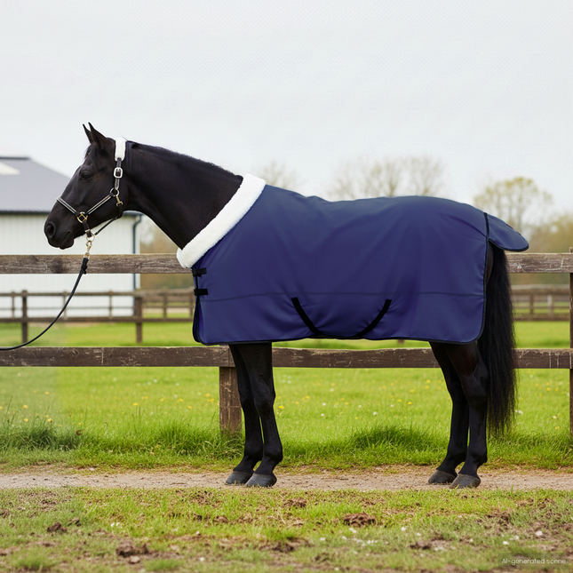 Hestetæppe Mørkeblå 135 cm Polar fleece