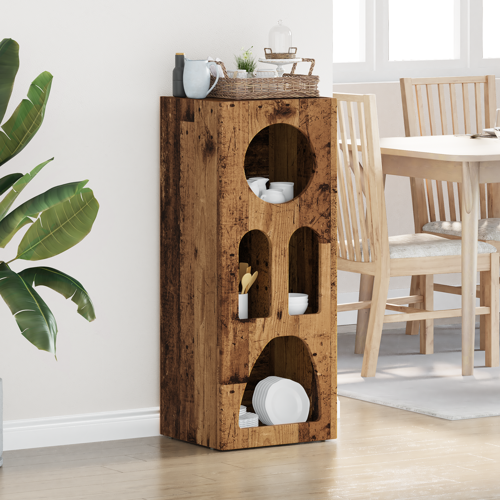 Sideboard Gammelt træ 40 x 35 x 100.5 cm Konstrueret træ