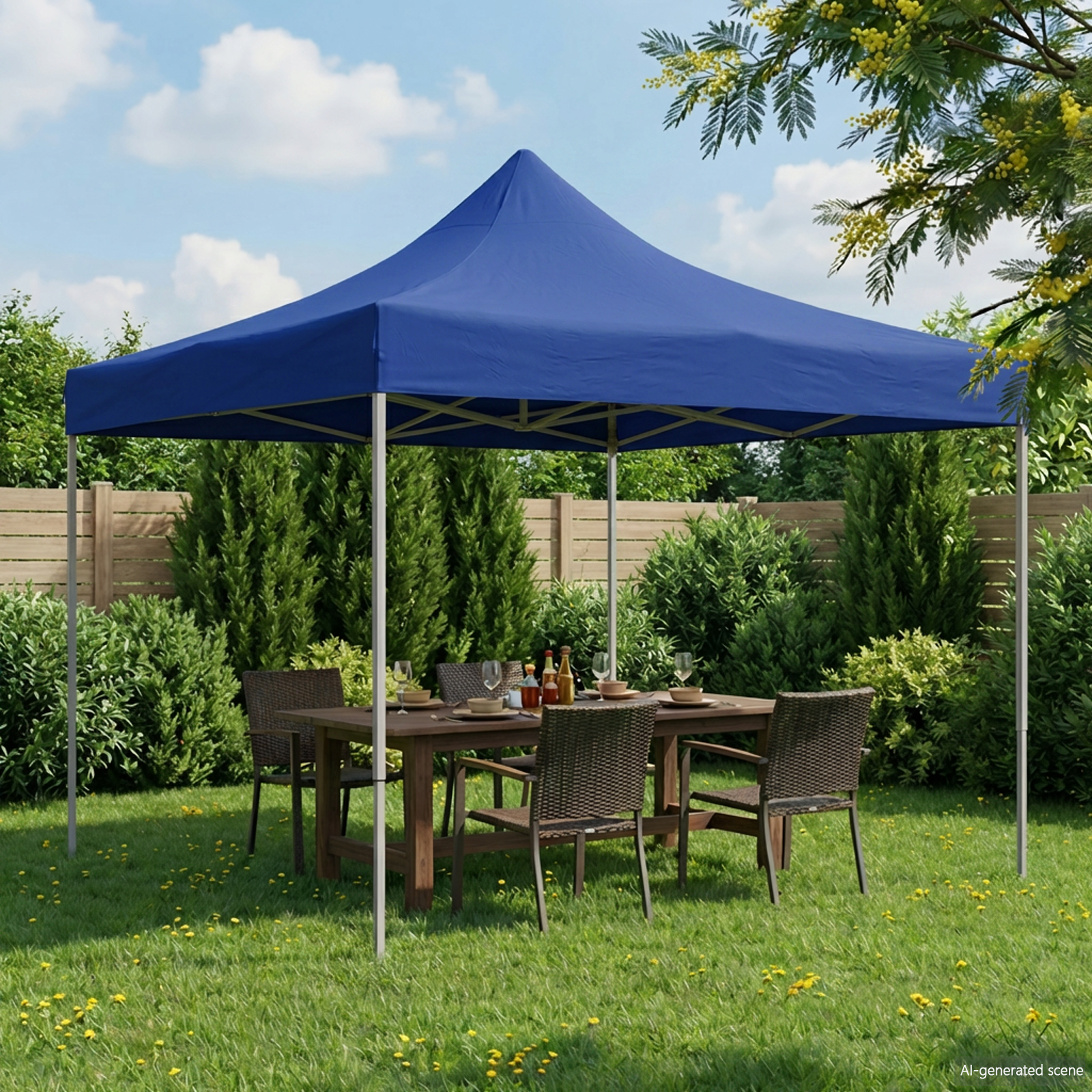Party Tent Blå 291 x 291 x 315 cm Oxford stof