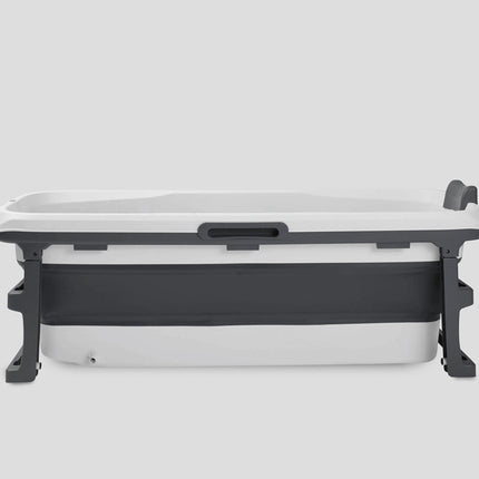 Tubfamily - Special edition foldebadekar til voksne med låg, digital termometer og fodmassage - 150cm/Grå XL. - Badeshop