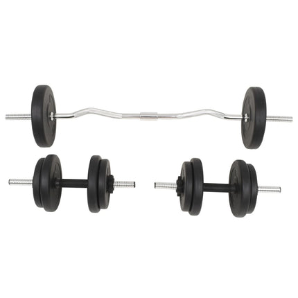 Vægtstangs- og håndvægtssæt 30 kg