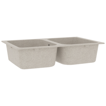 Køkkenvask Kvarts og harpiksen 76 x 48 x 30 cm Beige
