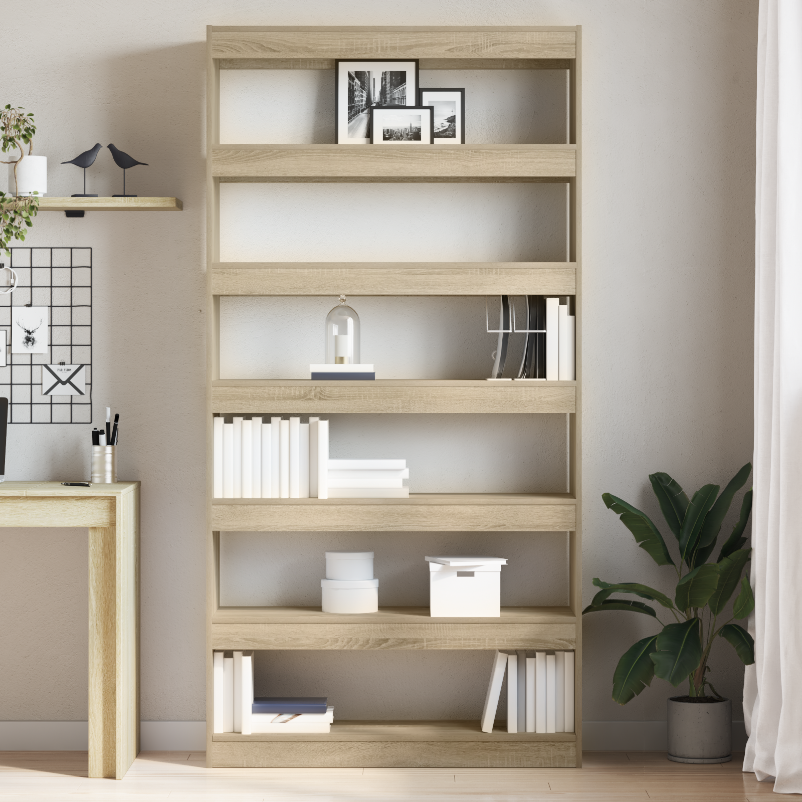 Bogskab Sonoma eg 100 x 30 x 198 cm Konstrueret træ