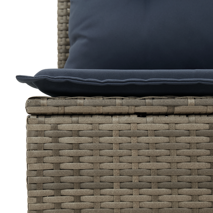 Havemøbelsofa med pude Grå 62 x 62 x 69 cm Poly rattan