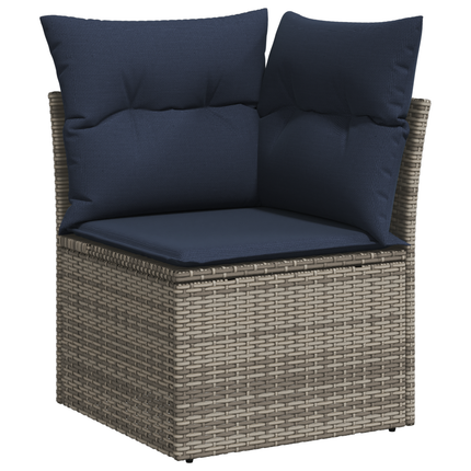 Havemøbelsofa med pude Grå 62 x 62 x 69 cm Poly rattan