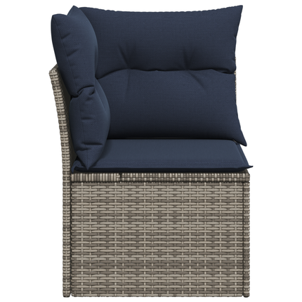 Havemøbelsofa med pude Grå 62 x 62 x 69 cm Poly rattan